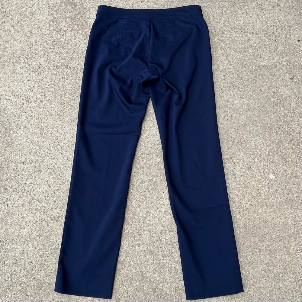 Chaps Classic Straight Leg Chino Pants Women 6 Navy Blue‎ Cotton Blend 32x29 - Picture 3 of 10